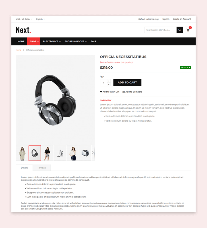 Product Page