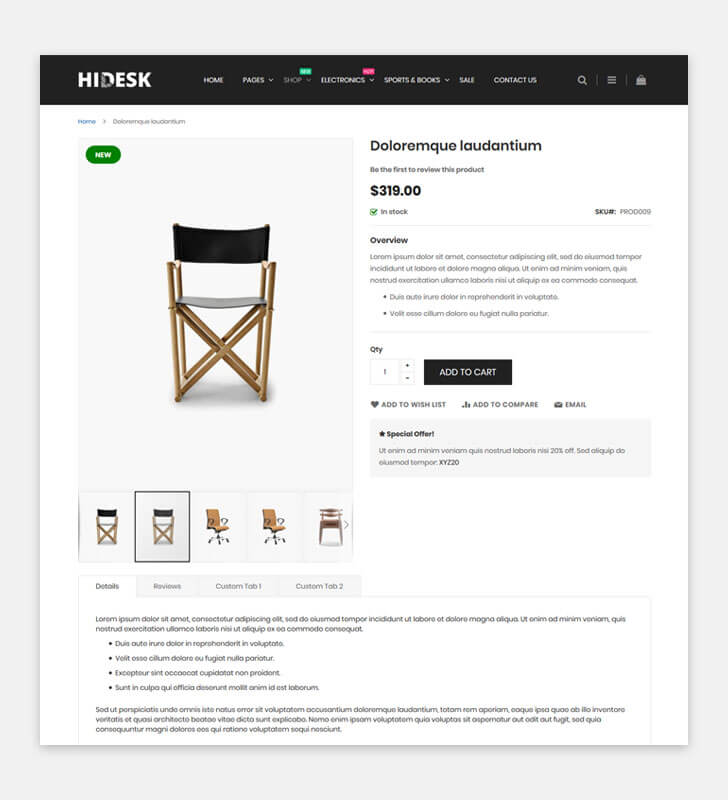 Product Page