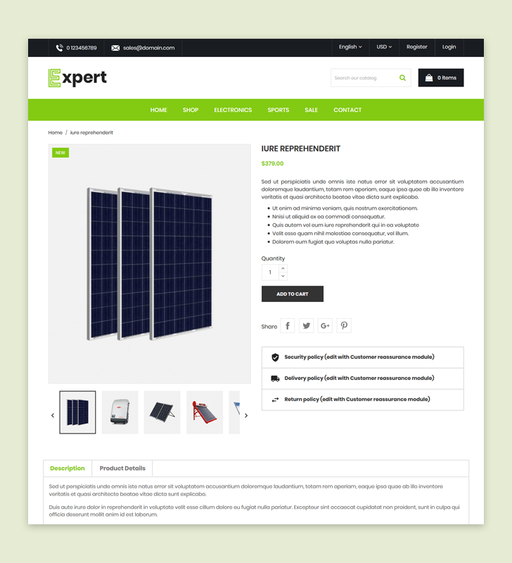 Product Page