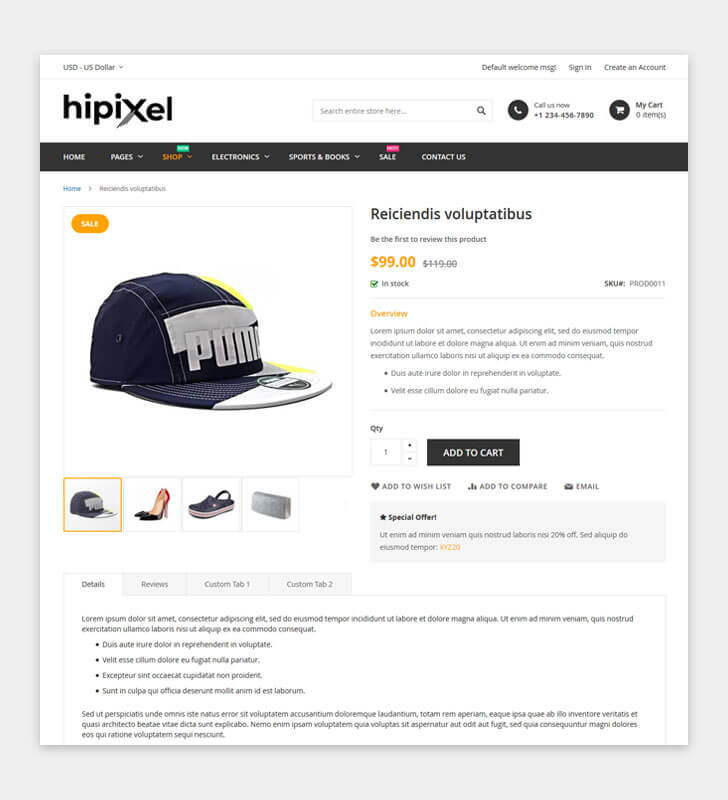 Product Page