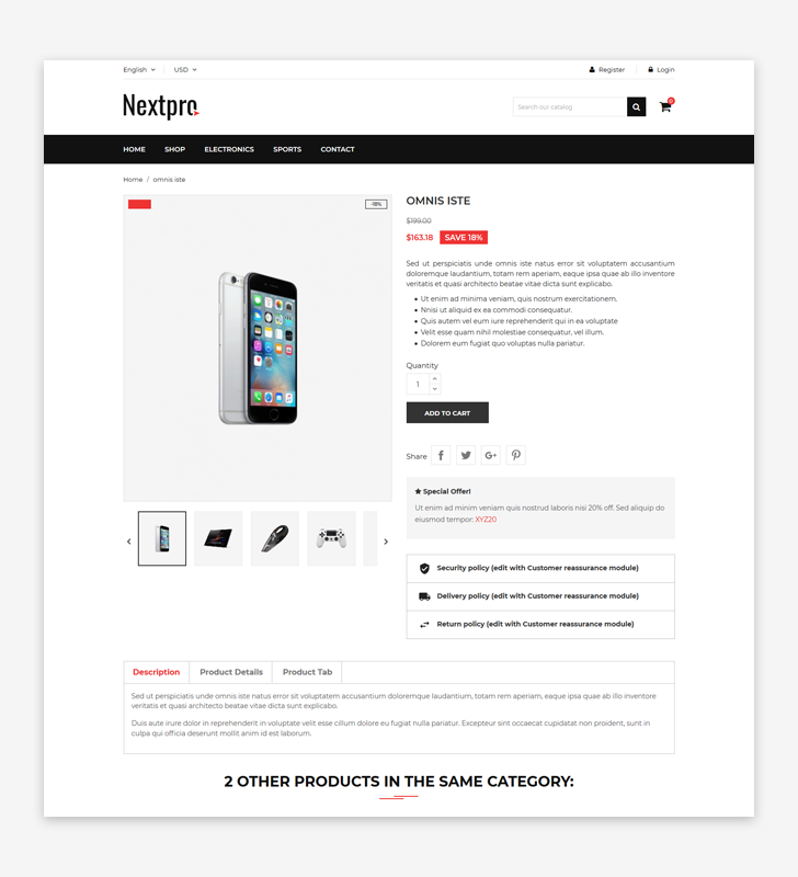 Category Page