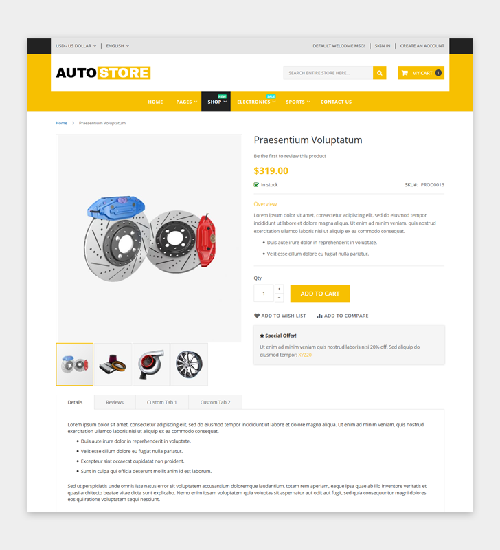 Product Page