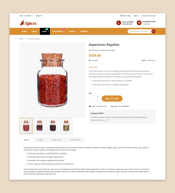 Product Page