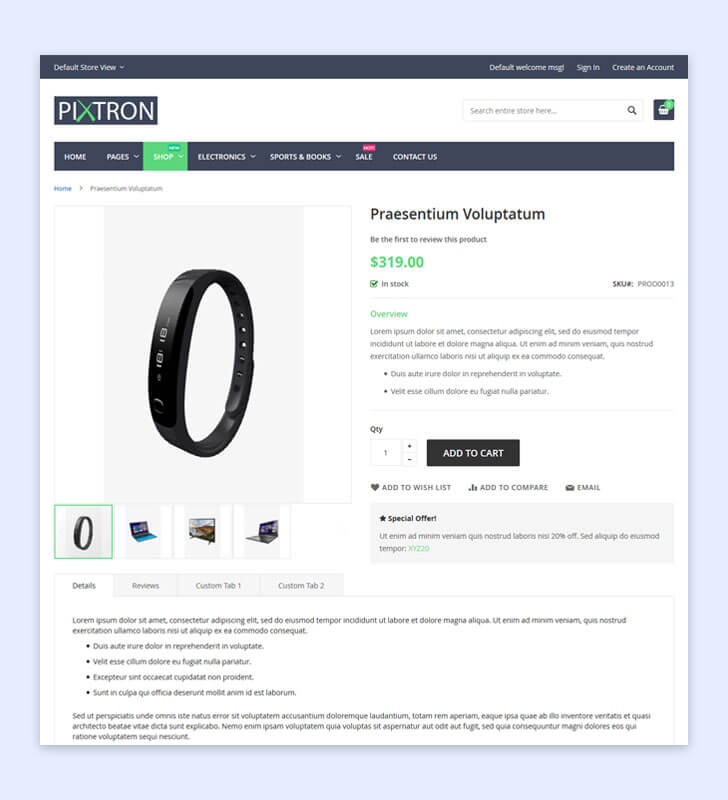Product Page