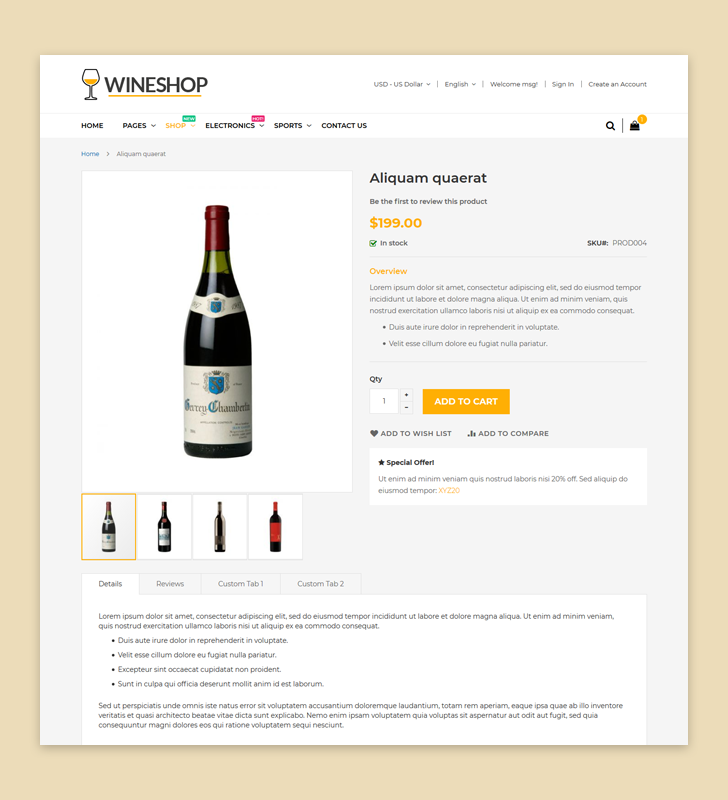 Product Page