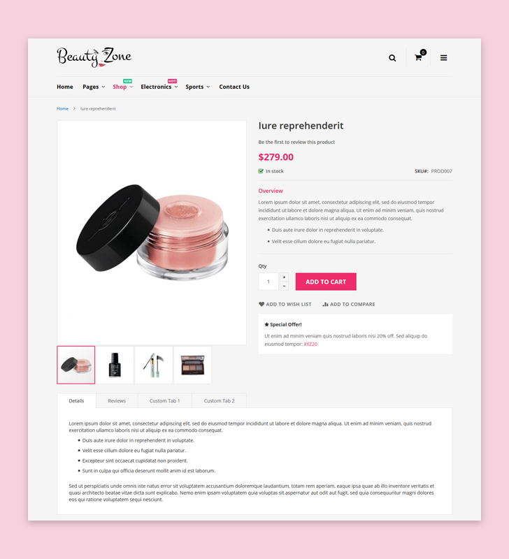 Product Page