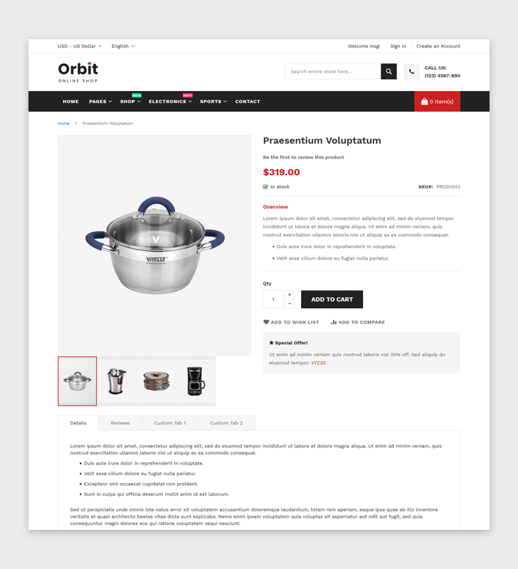 Product Page