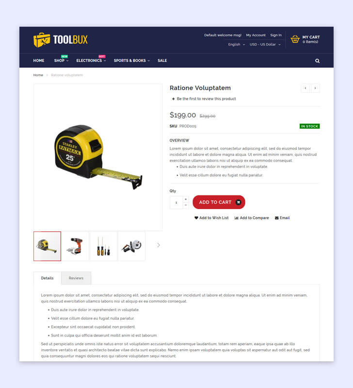 Product Page