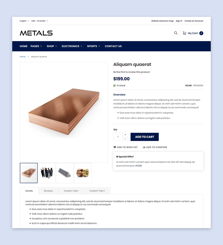 Product Page