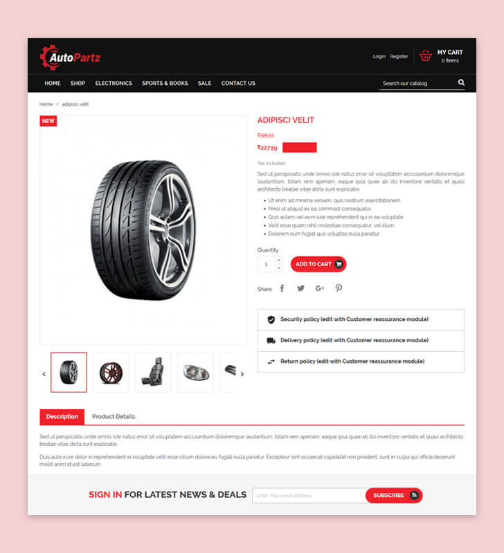 Product Page