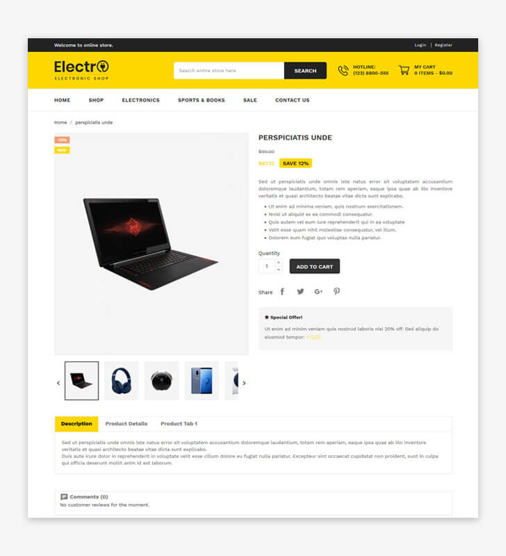 Product Page