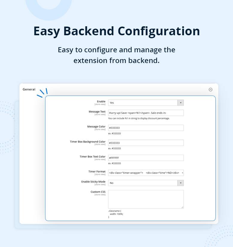 Easy Backend Configuration