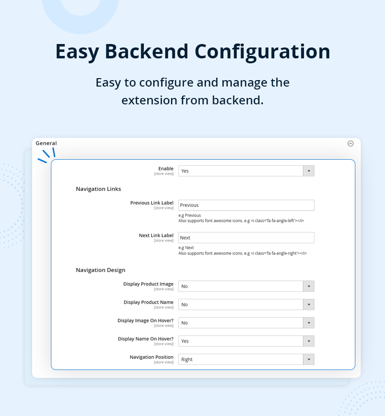 Easy Backend Configuration