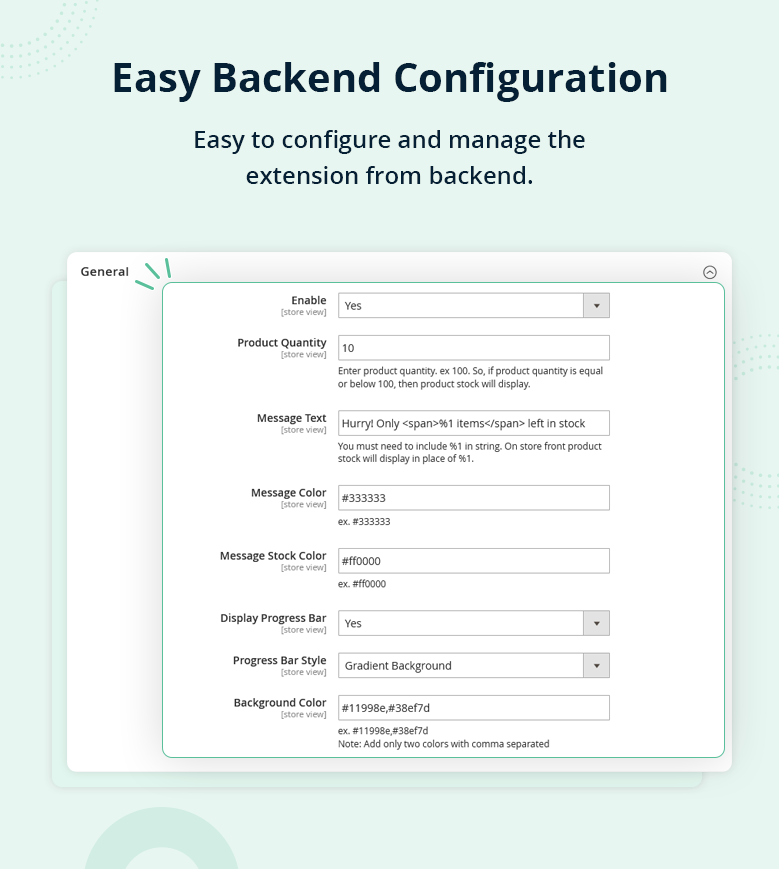 Easy Backend Configuration