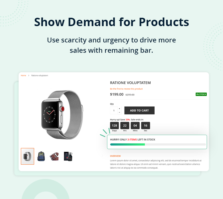 Show Demand for Products
