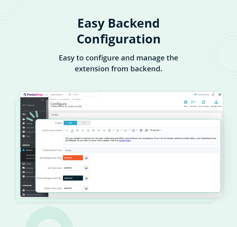 Easy Backend Configuration