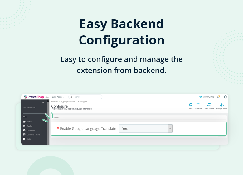 Easy Backend Configuration