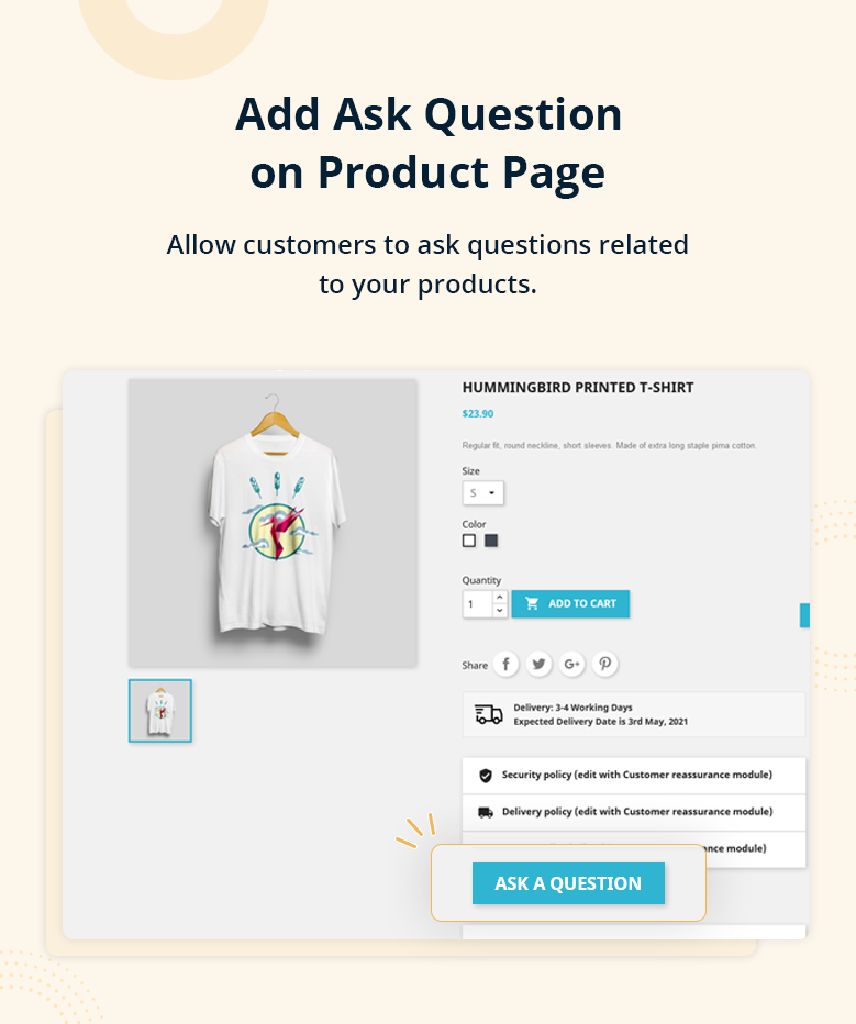 Add Ask Question on Product Page