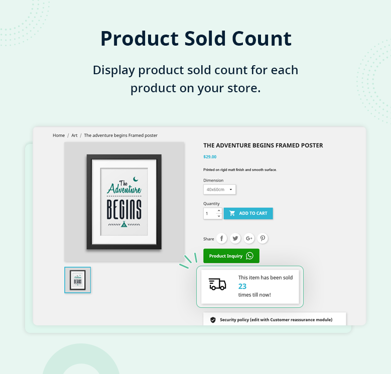 Product Sold Count