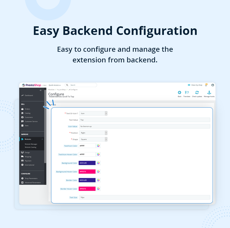 Easy Backend Configuration