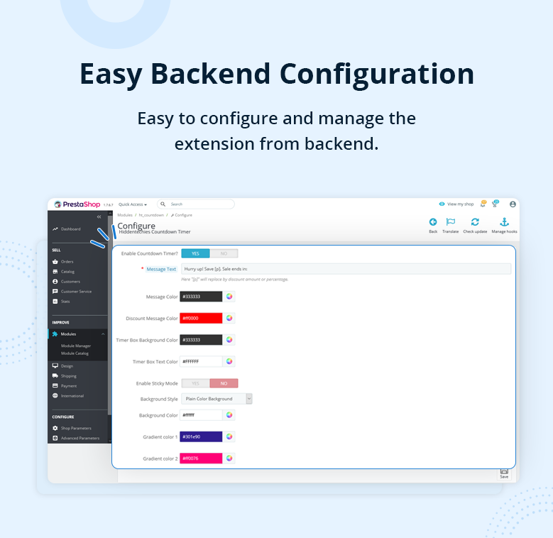 Easy Backend Configuration