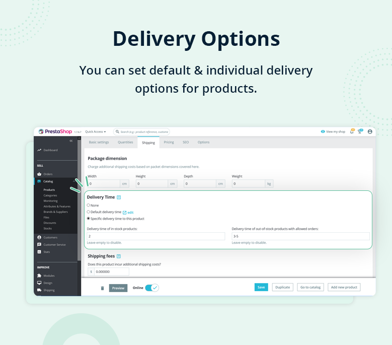 Delivery Options