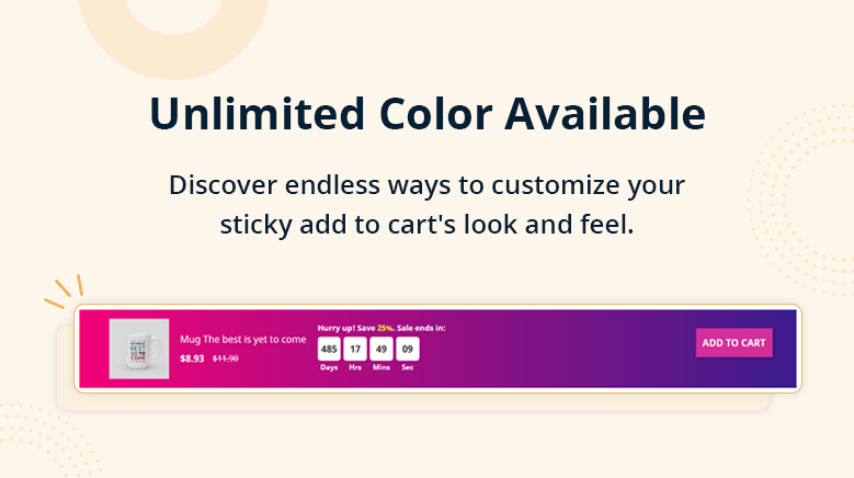 Unlimited Color Available