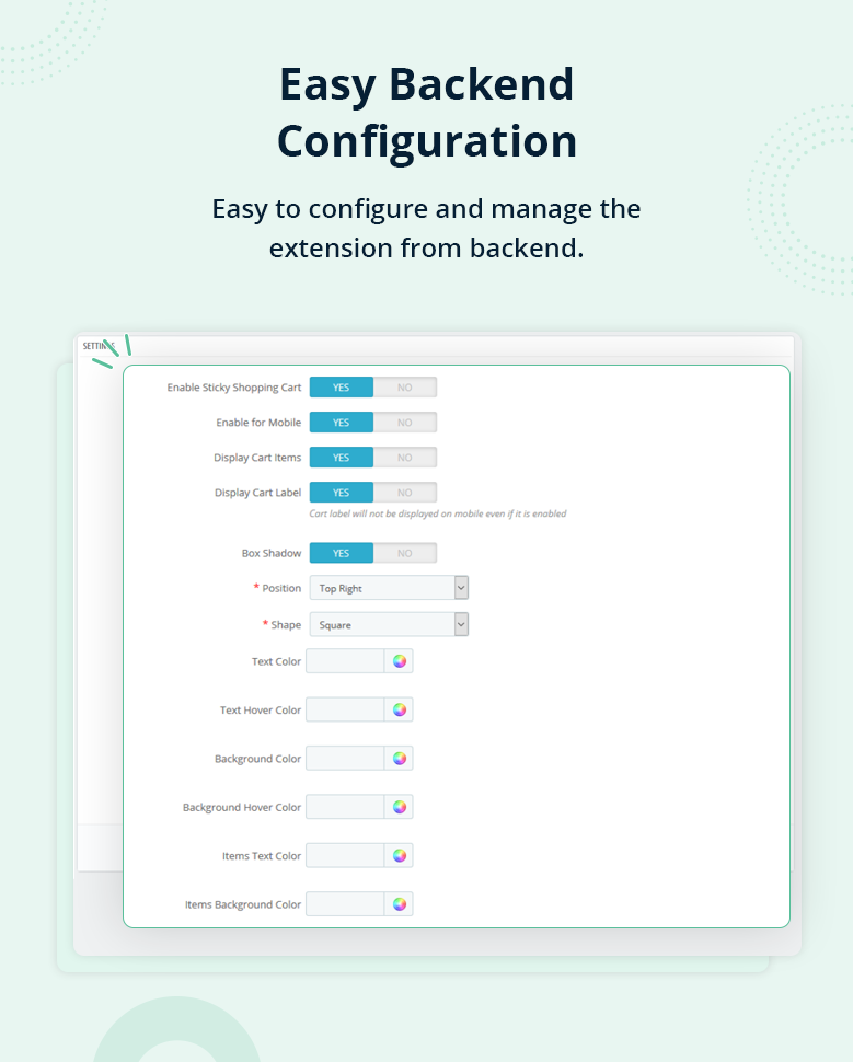 Easy Backend Configuration