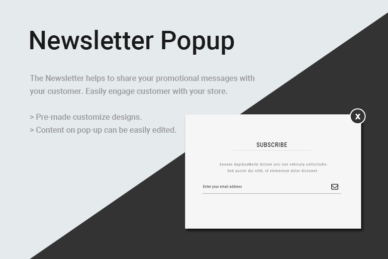 Newsletter Popup Magento 2 Theme