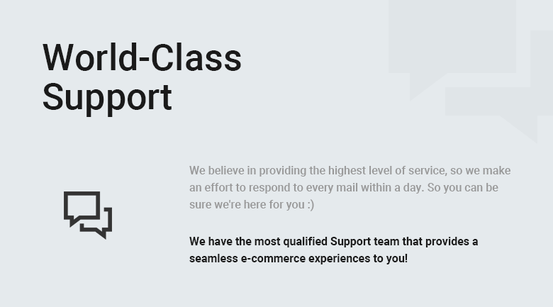 World Class Support Magento 2 Theme