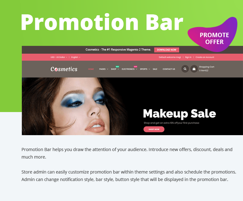 Cosmetics - Fashion Responsive Magento 2 Theme