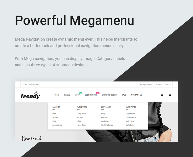 Magento 2 Theme with Mega Menu