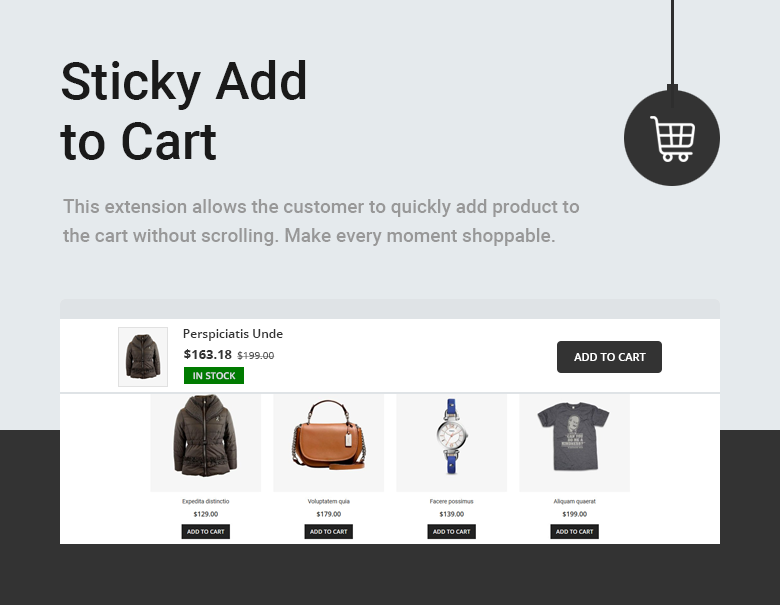 Sticky Add to Cart Magento 2 Them