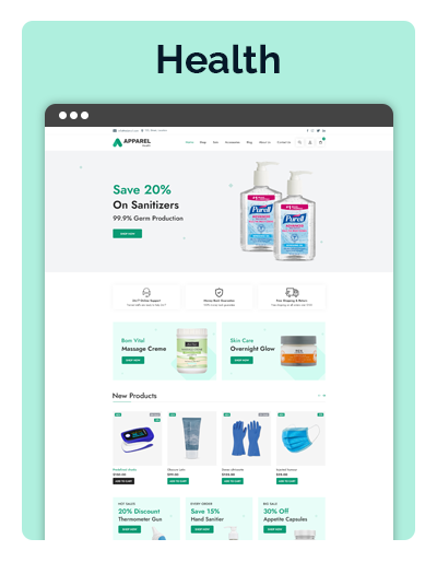 Apparel Health Layout