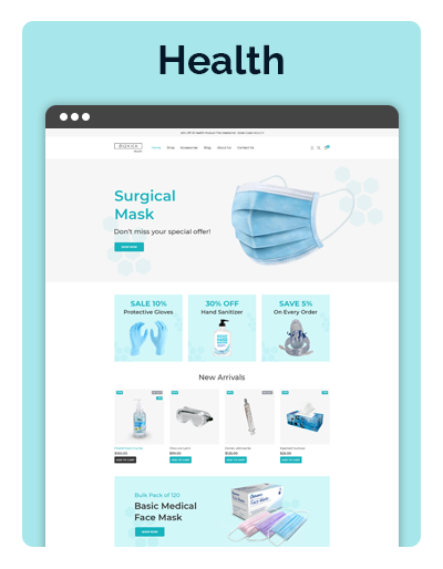 Bizkick Health Layout