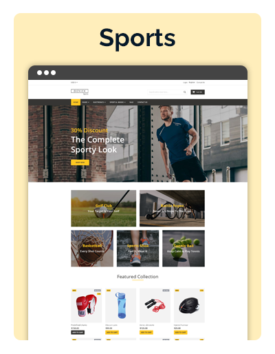 Bizkick Sports Layout
