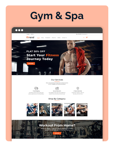 Etrend Gym & Spa Layout