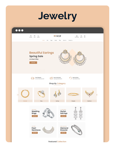 Etrend Jewelry Layout