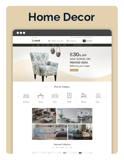 Etrend Home Decor Layout