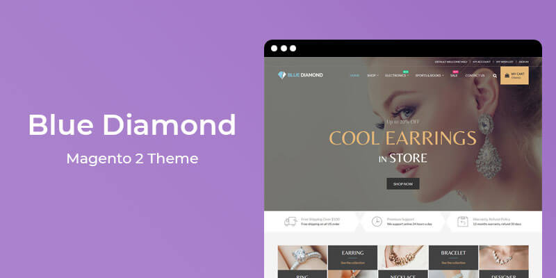 Blue Diamond - MultiPurpose Responsive Magento 2 Theme