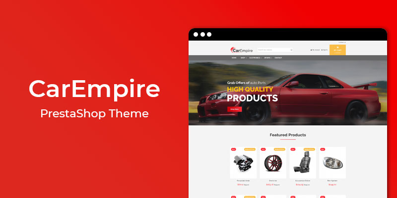 CarEmpire - Auto Parts Responsive PrestaShop Theme