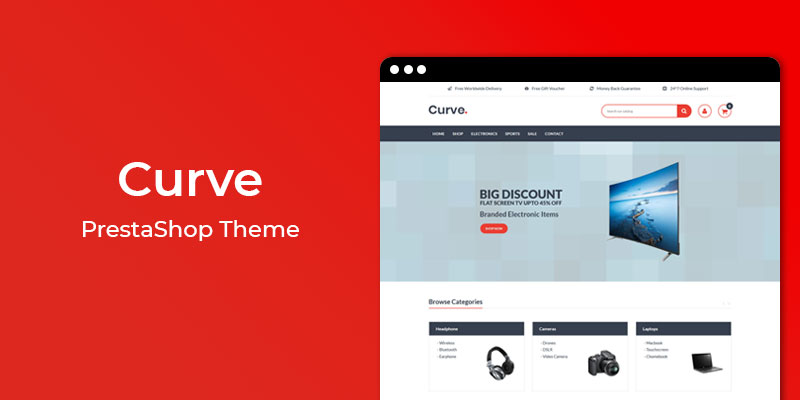 Curve - Electronics Store Responsive Prestashop Theme