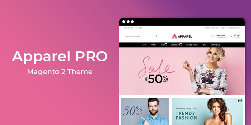 Apparel PRO � Multipurpose Responsive Magento 2 Theme