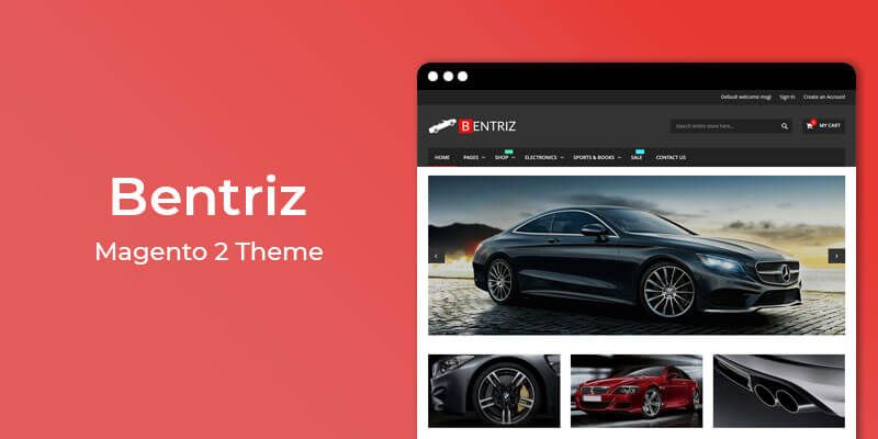 Bentriz - Free Auto Parts Responsive Magento 2 Theme