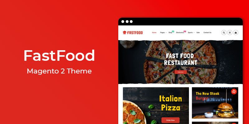 FastFood - Restaurant & Online Food Store Magento 2 Theme