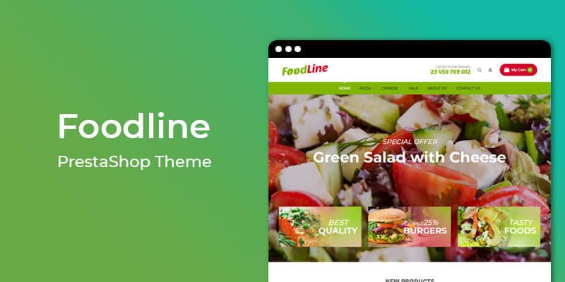 Foodline - Restaurant & Online Food Store Prestashop Theme