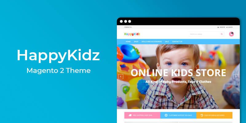 HappyKidz  - Kids Fashion & Toys Responsive Magento 2 Theme