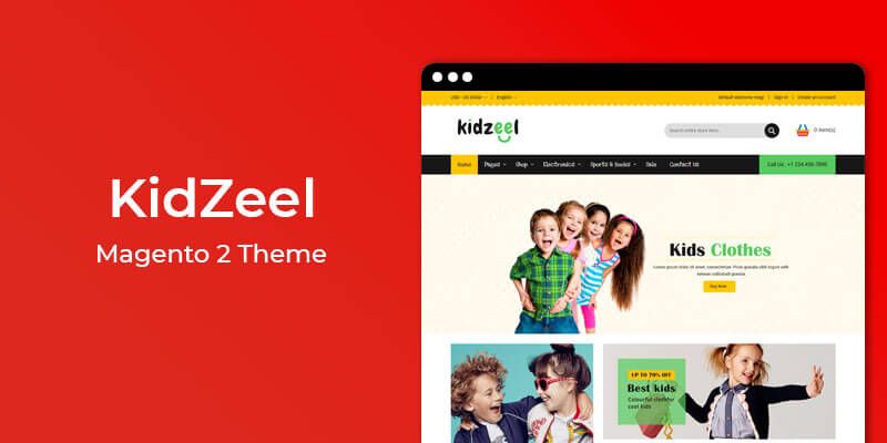 KidZeel - Kids Fashion & Toys Responsive Magento 2 Theme