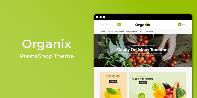 Organix - Vegetable Store Prestashop Theme