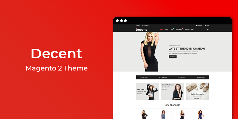 Decent - Responsive Fashion Magento 2 Theme